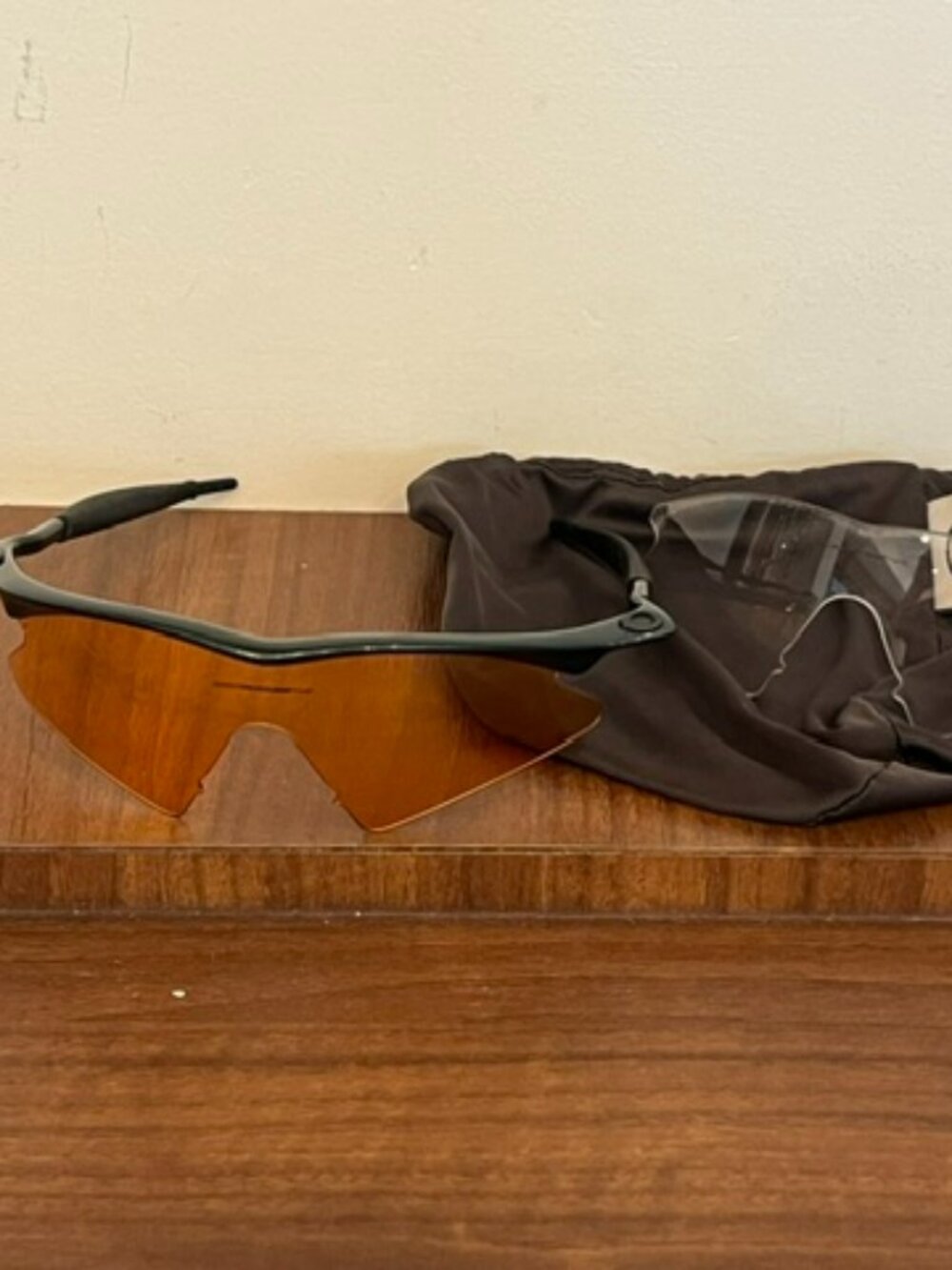 Oakley M Frame Green Frame w/ 2 Lens Replacements and Bag/Cover